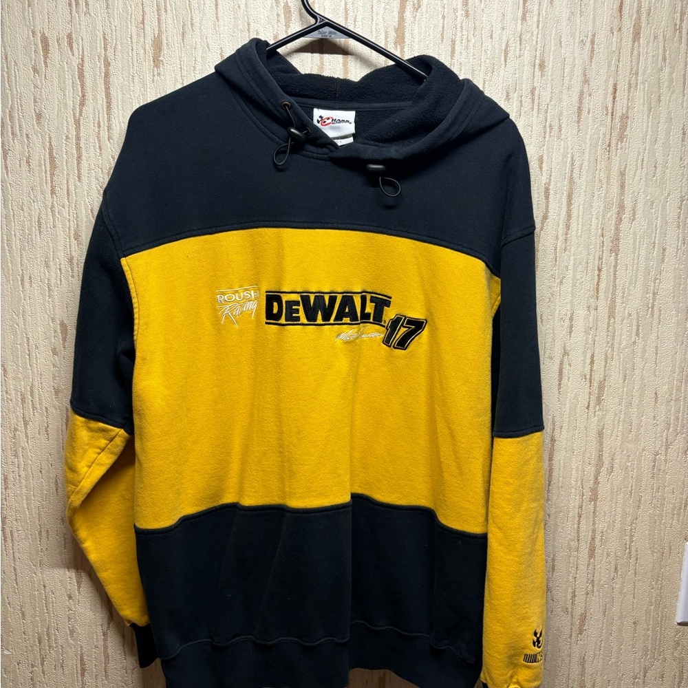* Dewalt x Chase Authentics x Matt Kenseth #17 vintage yellow black hoodie large